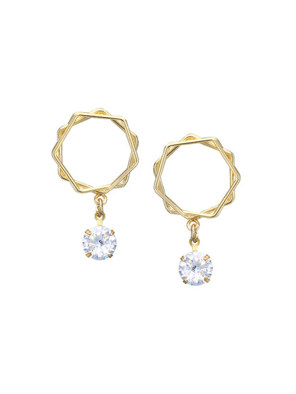 CZ Drop Earrings