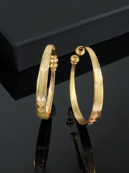 Set Of 2 Kada Style Adjustable Bangles