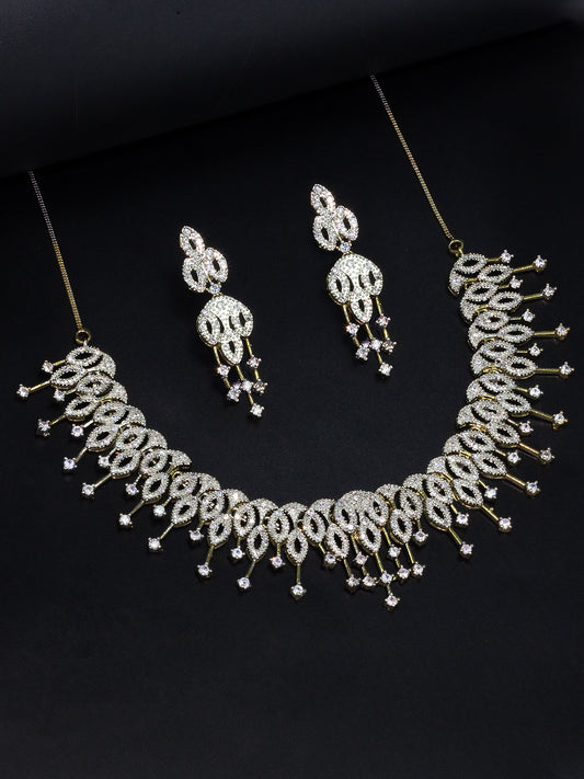 American Diamond Chandelier Jewellery Set