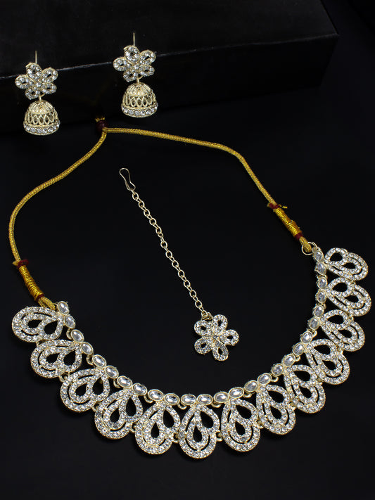 CZ Floral Jewellery Set
