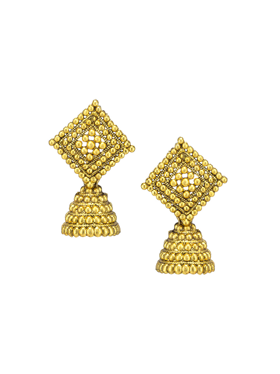 Square Jhumka Earrings