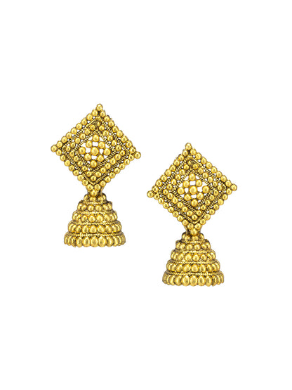 Square Jhumka Earrings