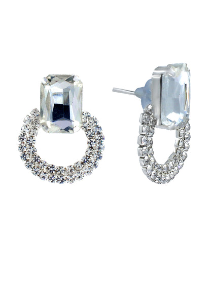Pack of 4 Multicolor Rhinestone & Crystal Drop Earrings