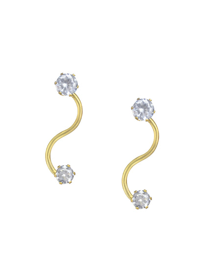 CZ Drop Earrings