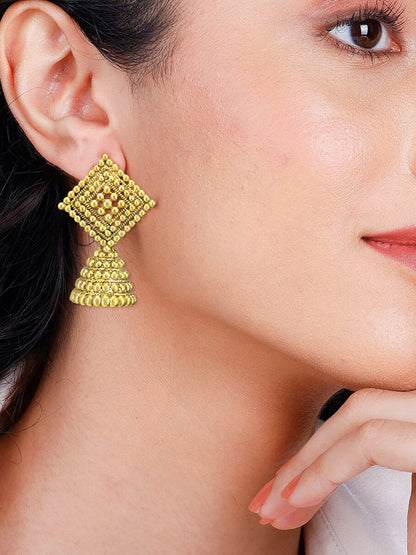 Pack of 6 Gold Plated Hoop, Jhumkas & Studs Earrings