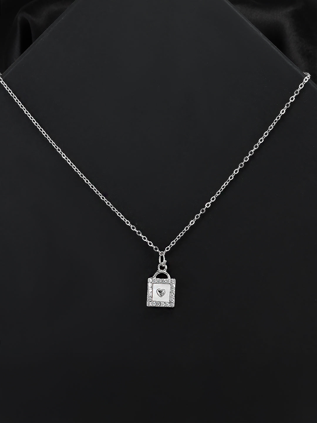 Silver Plated Stainless Steel Chain & Pendant
