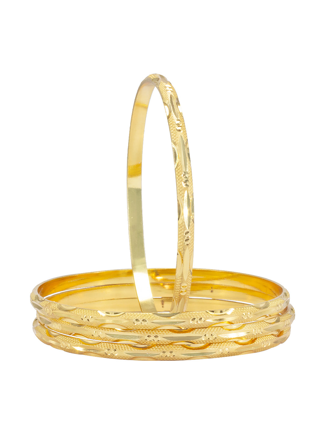 Set of 4 Copper Minimal Bangles