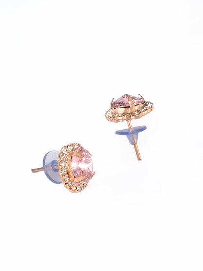 Pink Floral Jewellery Set