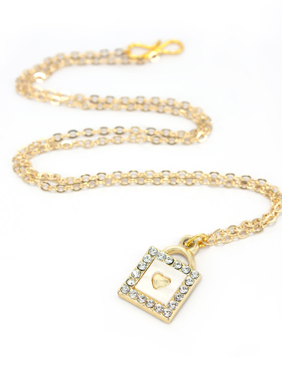 Gold-Plated Stainless-Steel Pendant with Chain