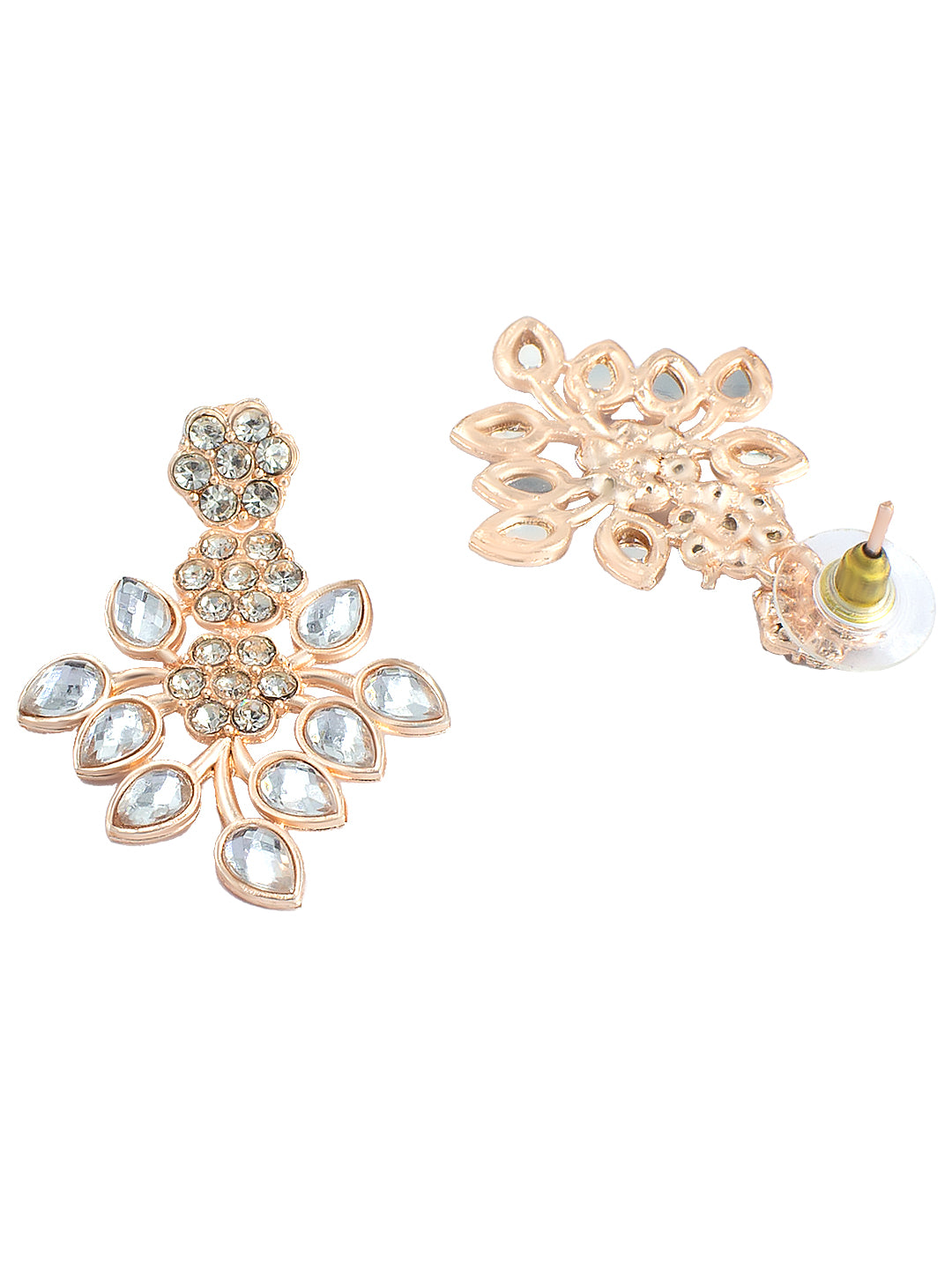 Floral Kundan Stone Jewellery Set