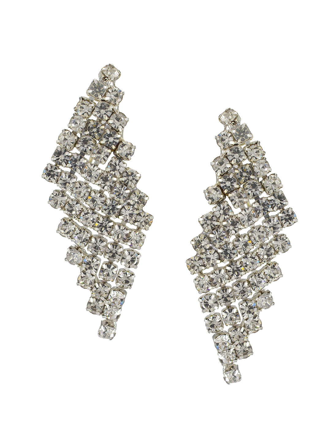 Silver Plated CZ Studded Jewellery Set