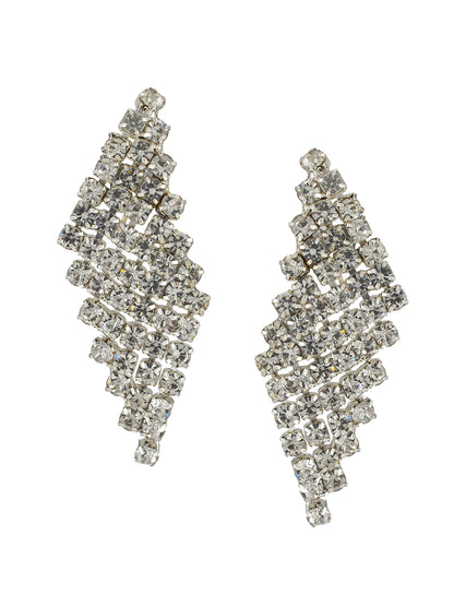 Silver Plated CZ Studded Jewellery Set