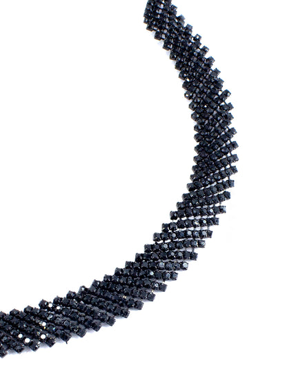 Black CZ Choker Jewellery Set
