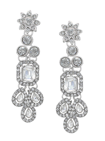 Crystal Jewellery Set With Maang Tika