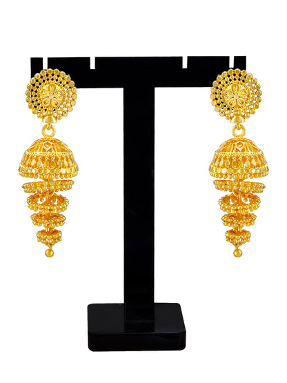 Floral Trendy Spiral Jhumka Earrings