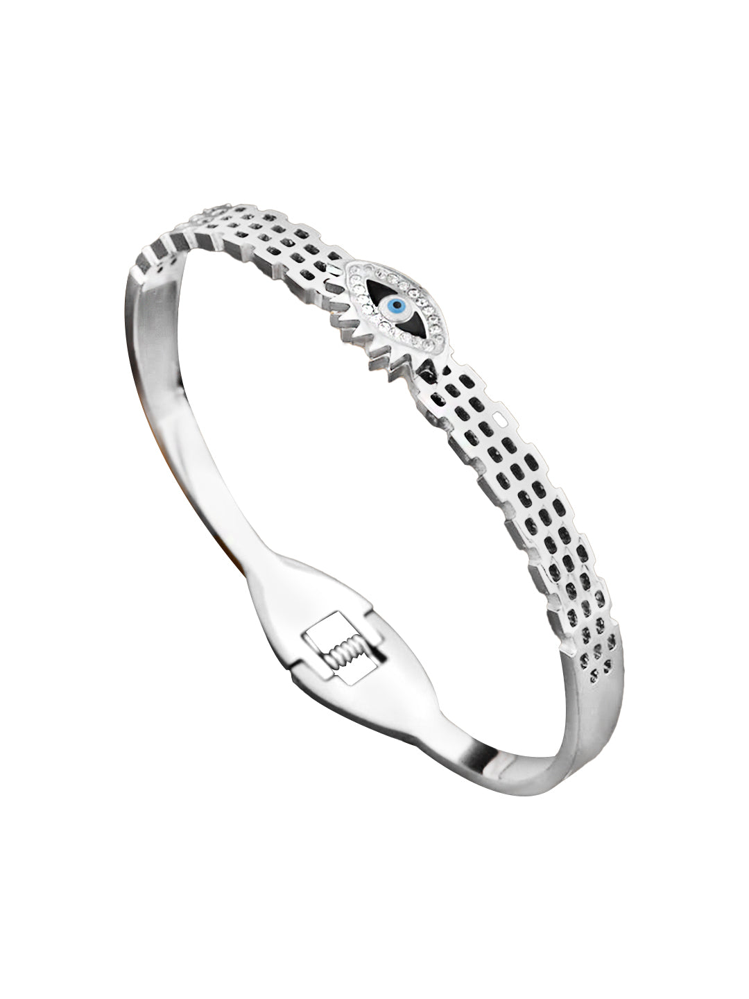Stainless Steel Anti Tarnish Evil Eye Openable Bracelet