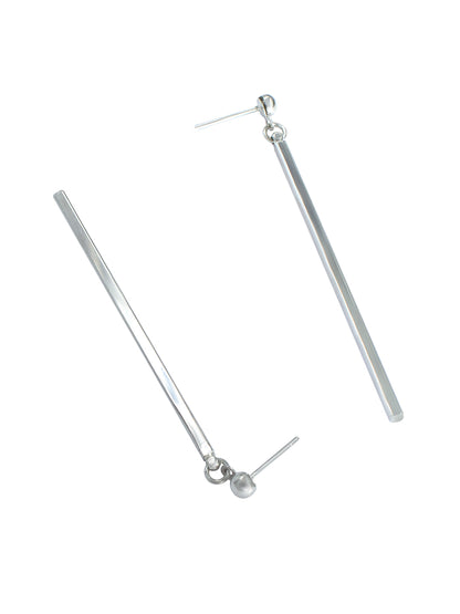 Stainless Steel Bar Drop Earrings