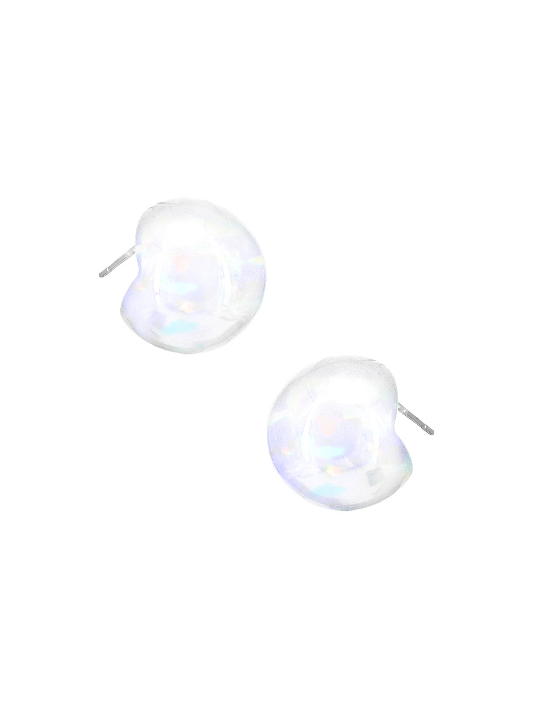 White Chunky Doom Earrings