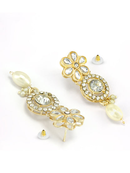 Kundan & Beads Floral Jewellery Set
