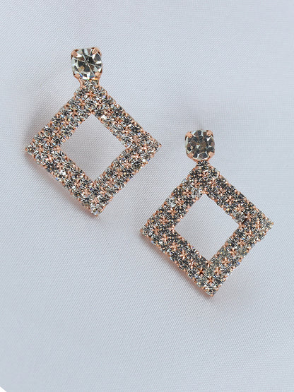 Pack of 4 Multicolor Rhinestone & Crystal Drop Earrings