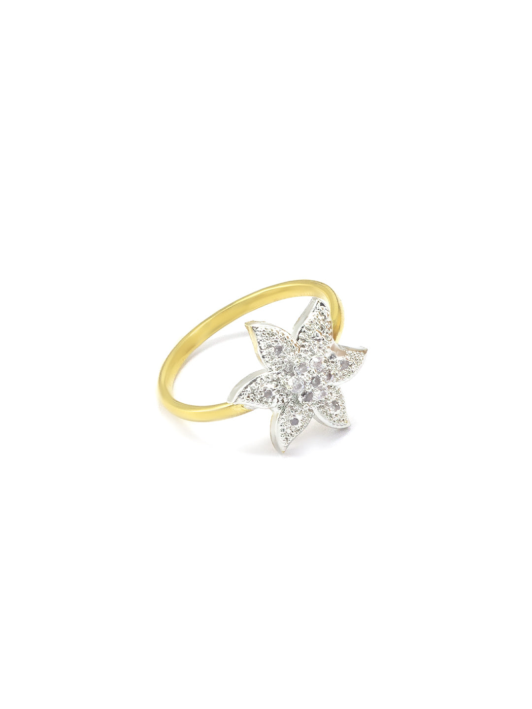 Floral AD Pendant Set With Adjustable Finger Ring & Bracelet