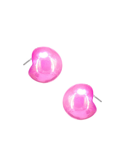 Pink Chunky Doom Earrings