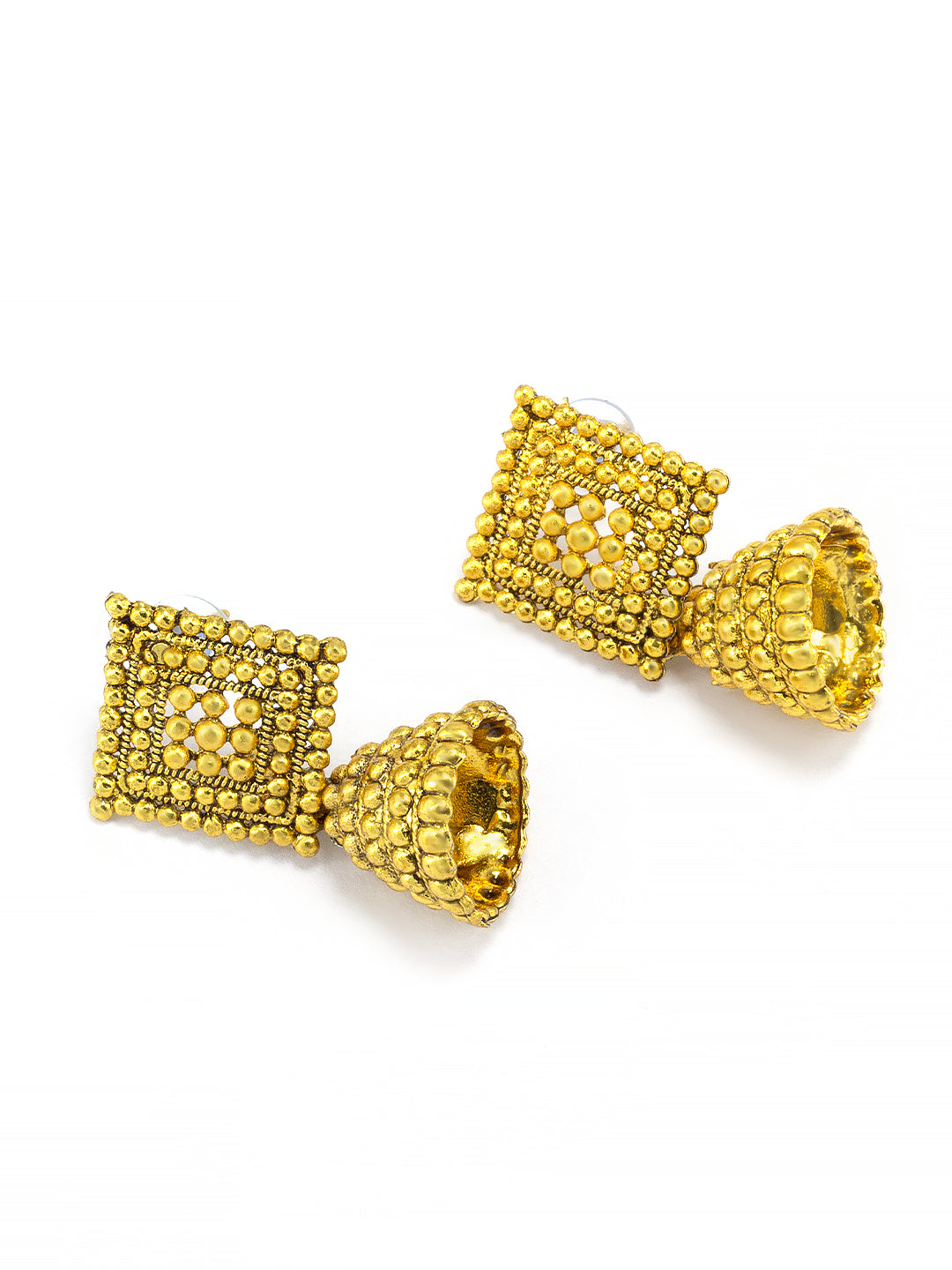 Square Jhumka Earrings