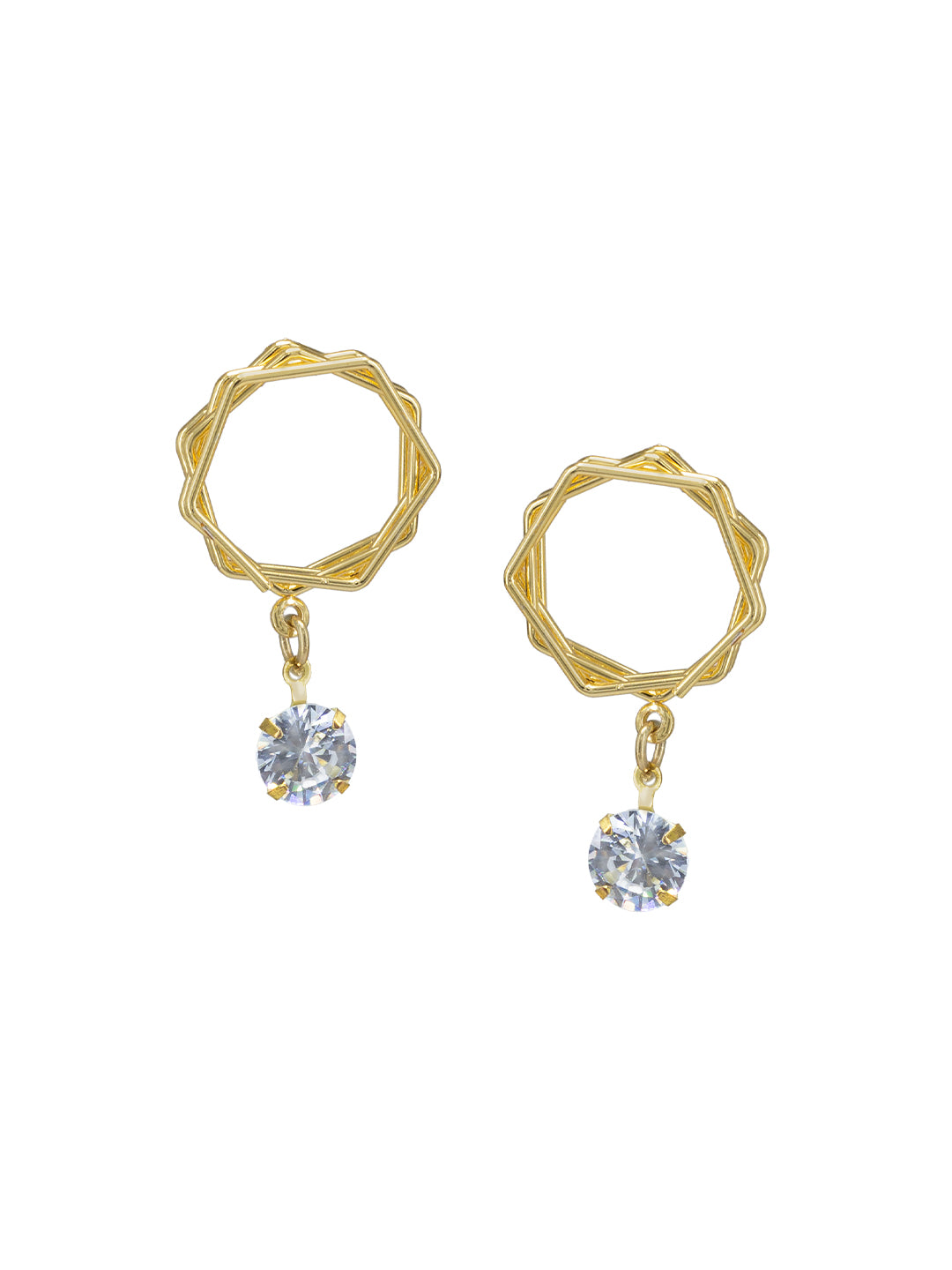 Pack of 6 Gold Plated Hoop, Jhumkas & Studs Earrings