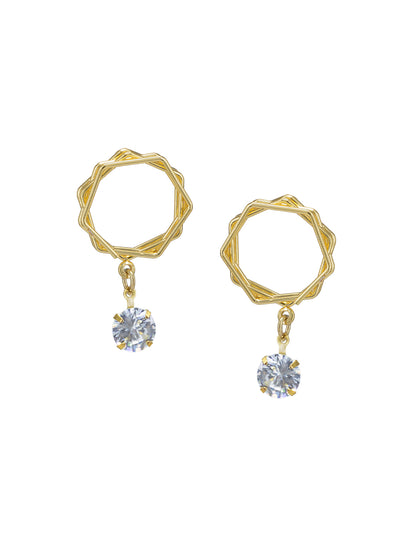Pack of 6 Gold Plated Hoop, Jhumkas & Studs Earrings