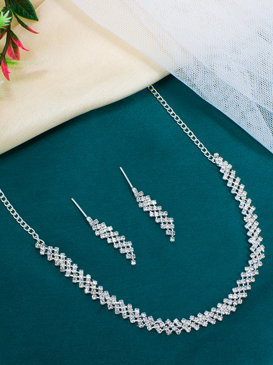 CZ Choker Jewellery Set