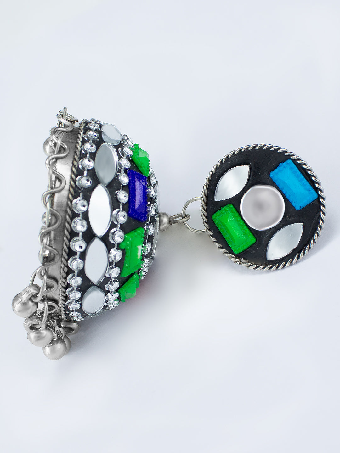 Multicolor Beads Drop Jhumka Earrings