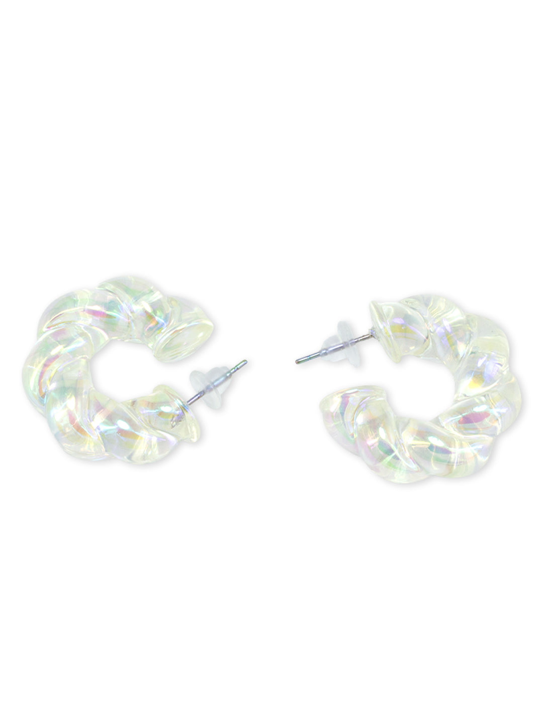 Holographic Half Hoop Earrings