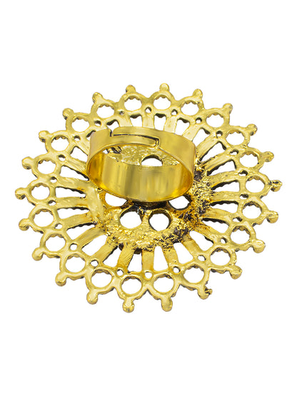 Mirror Sun Adjustable Ring