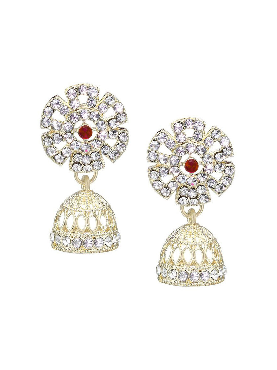 Red Floral Jewellery Set