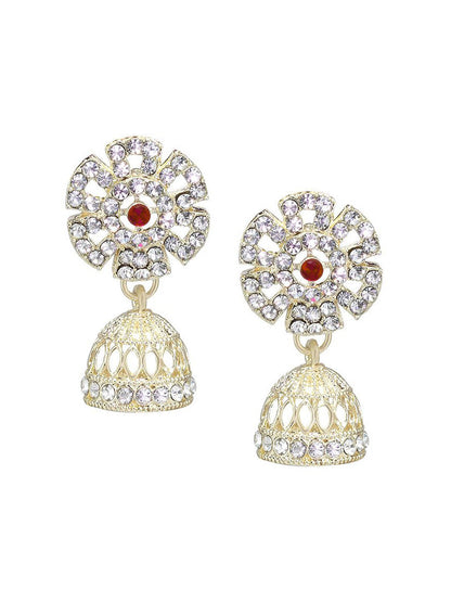 Red Floral Jewellery Set