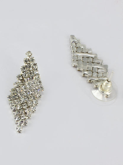 Silver Plated CZ Studded Jewellery Set