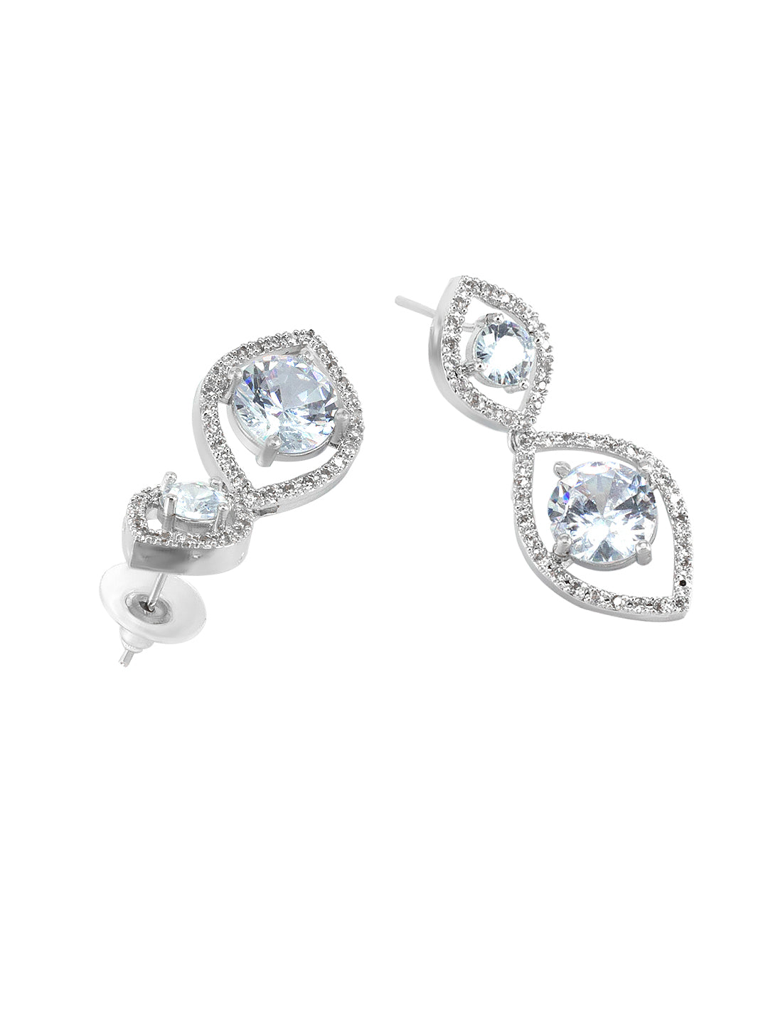 American Diamond Long Jewellery Set