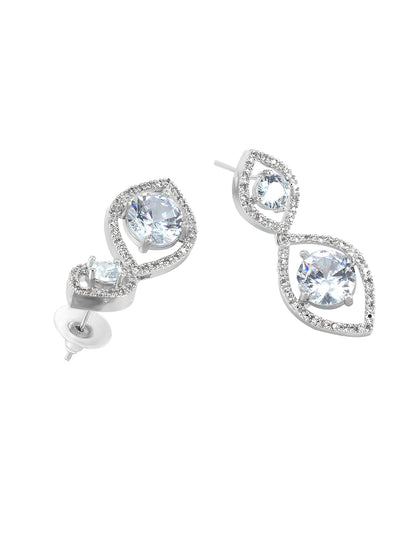American Diamond Long Jewellery Set