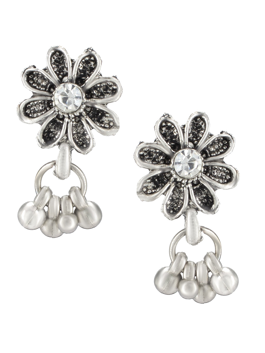Floral Beads Drop Jewellery Set