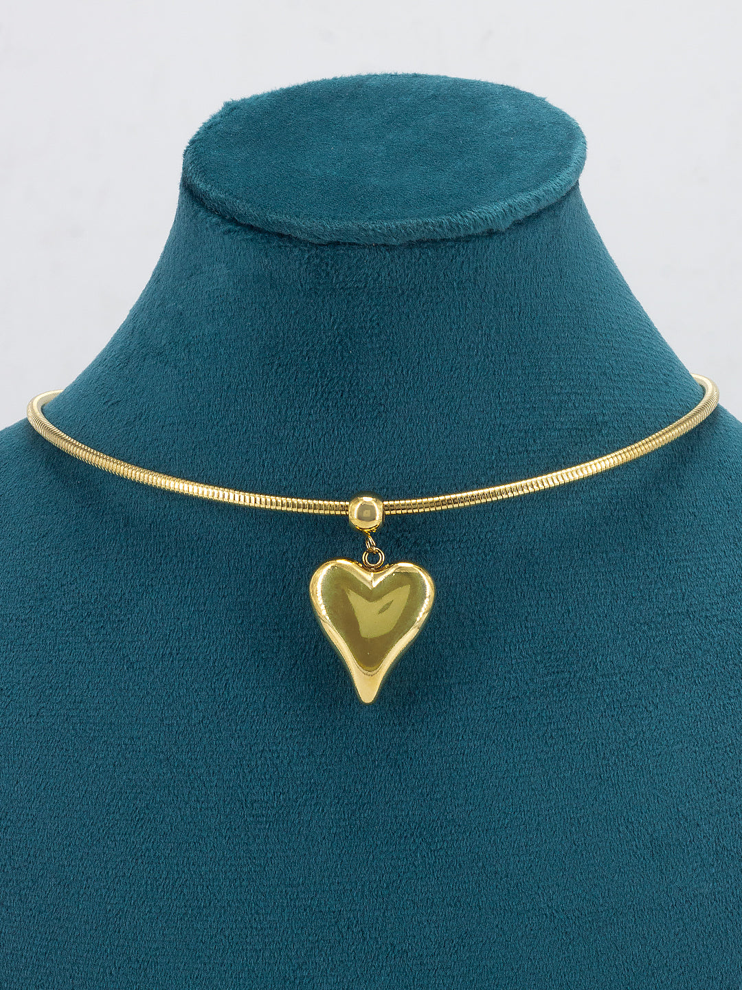 Stainless Steel Heart Trendy Hasli Choker Necklace