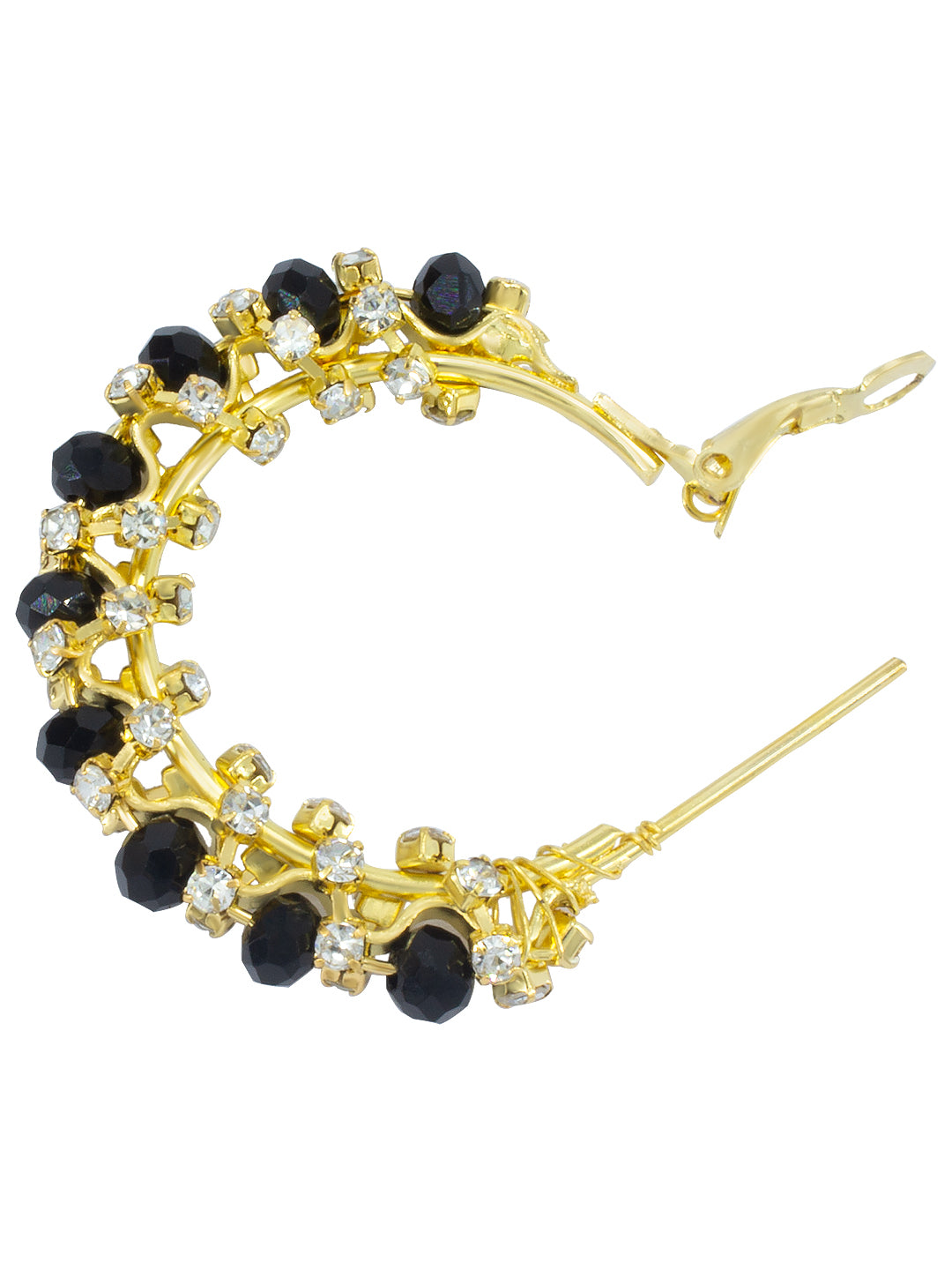 Black Beaded Earrings
