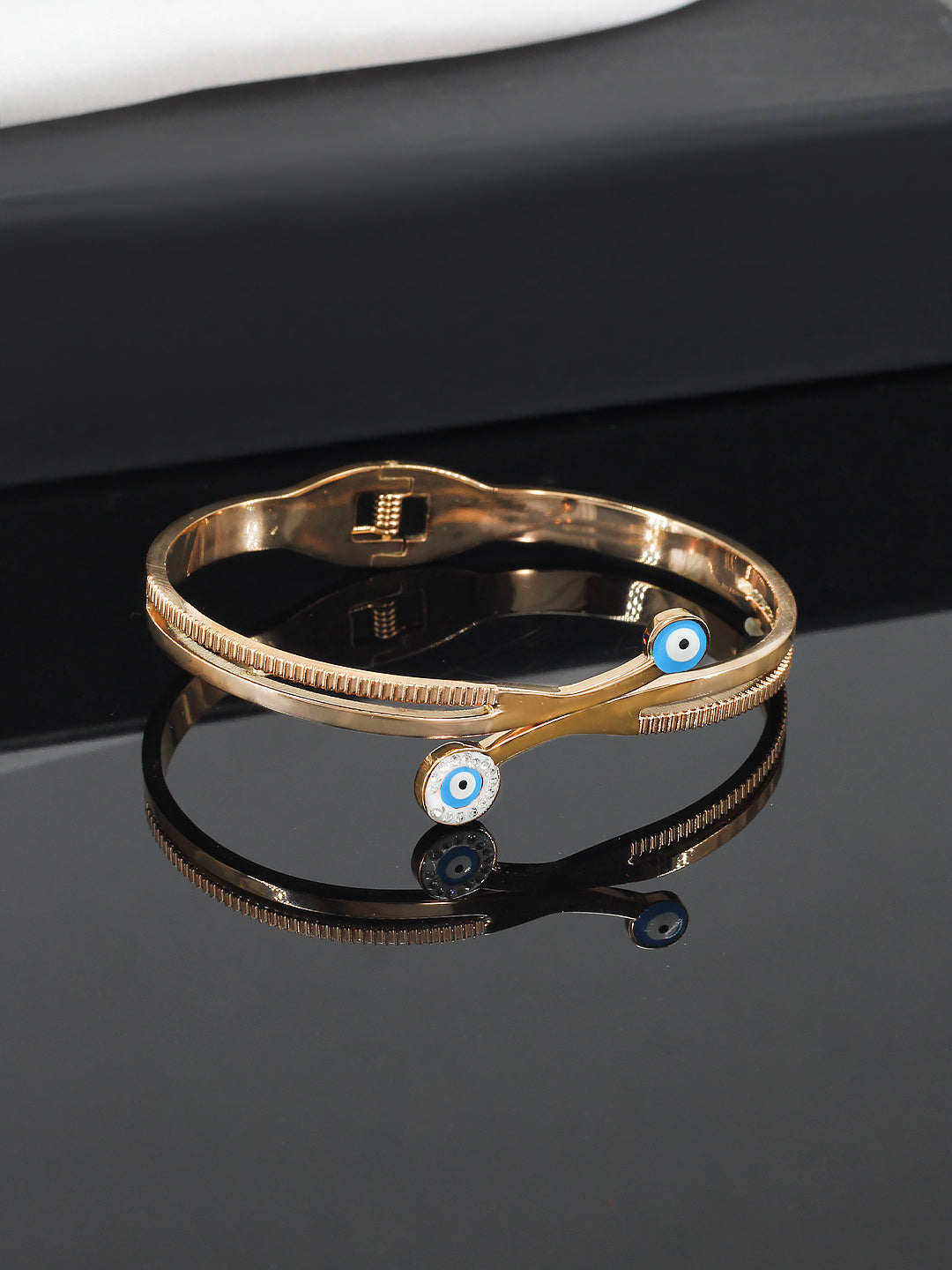 Anti Tarnish Evil Eye Openable Bracelet