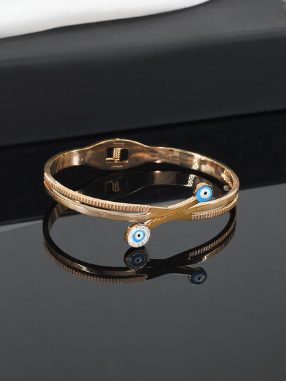 Anti Tarnish Evil Eye Openable Bracelet