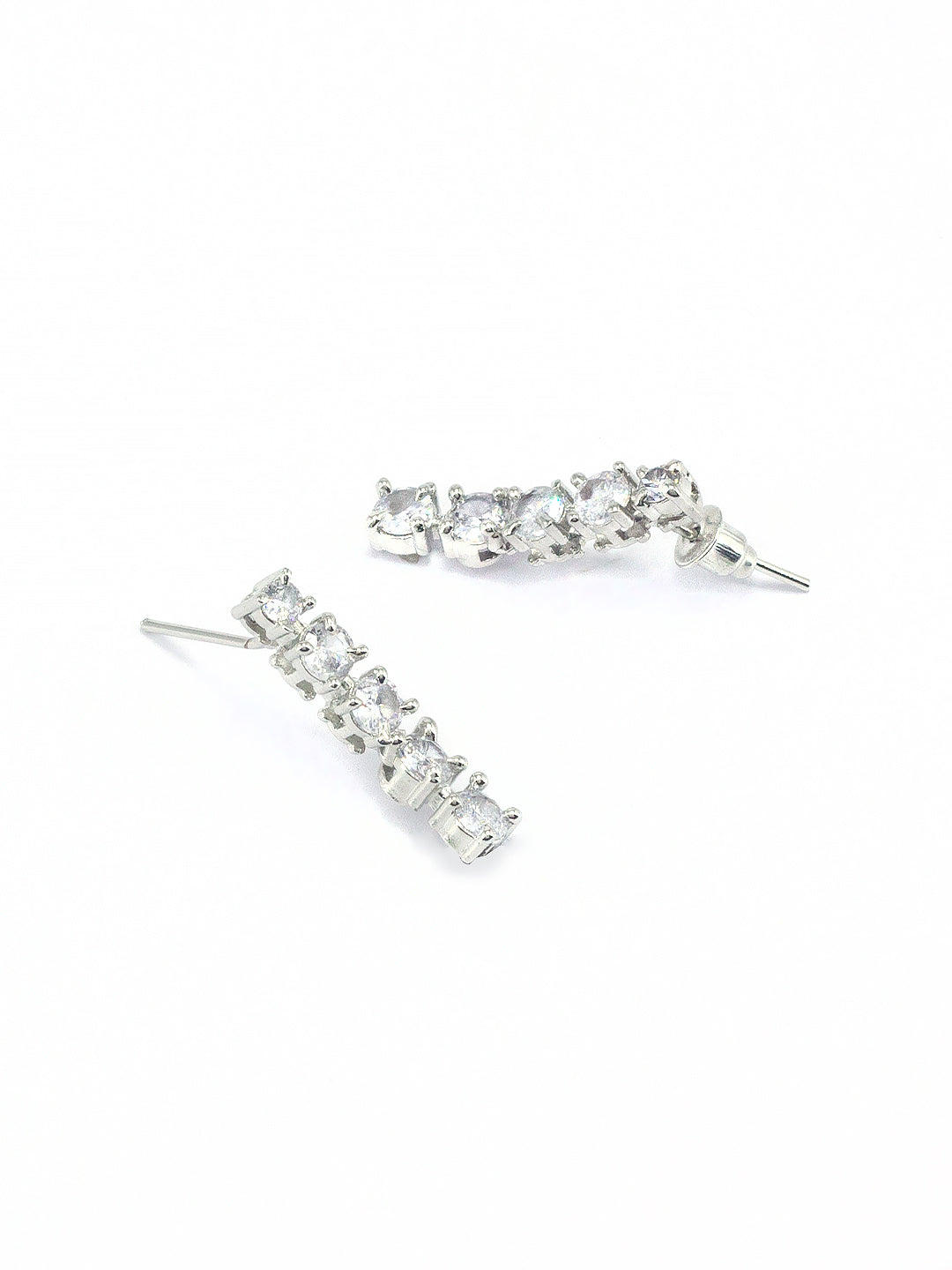 Double Layered Trendy Solitaire AD Jewellery Set