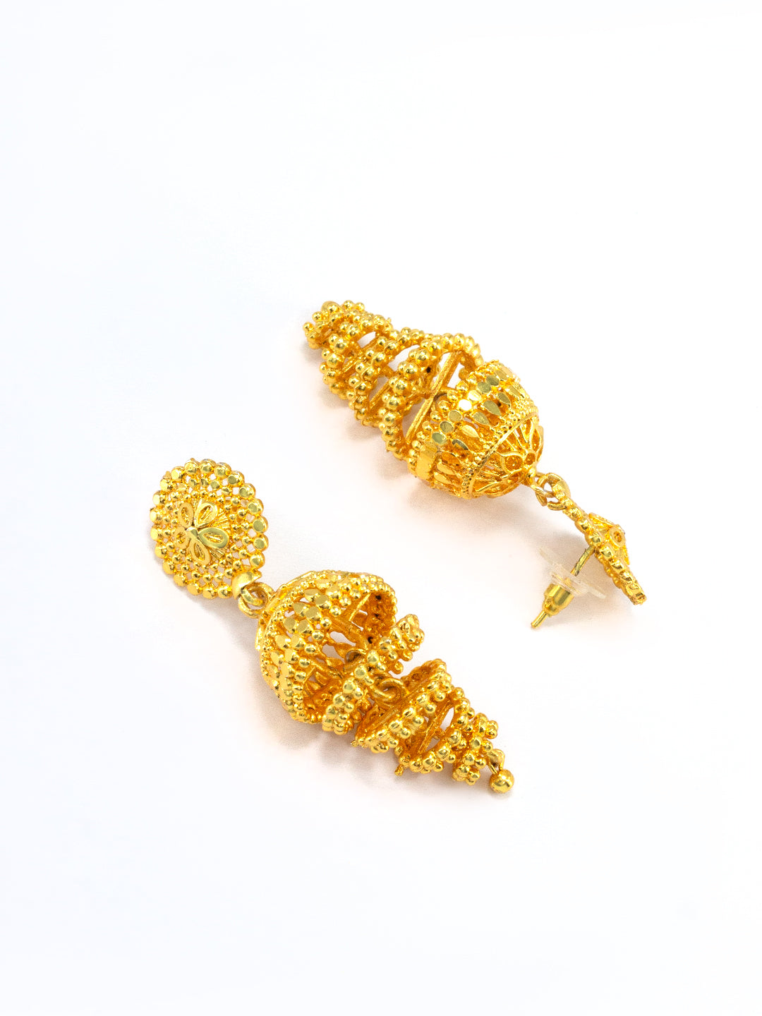 Floral Trendy Spiral Jhumka Earrings