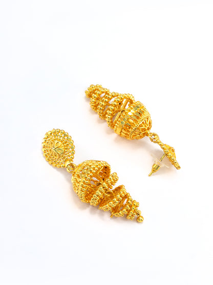 Floral Trendy Spiral Jhumka Earrings