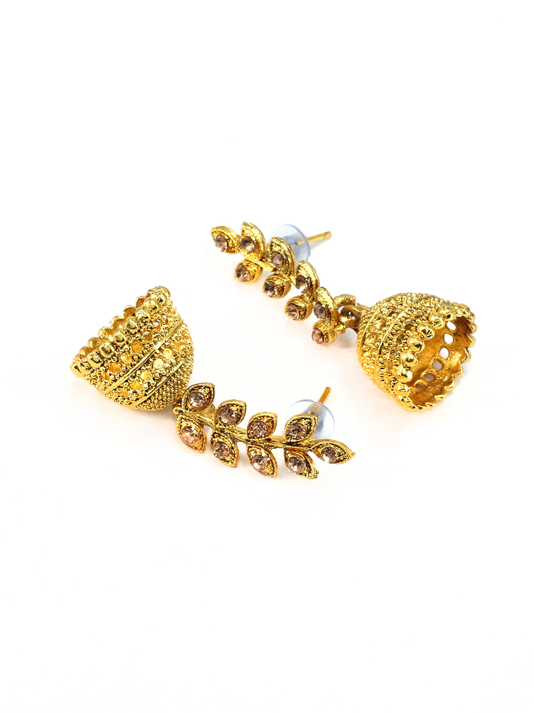 Leaf Jhumka Earrings