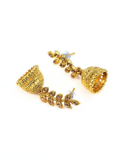 Leaf Jhumka Earrings