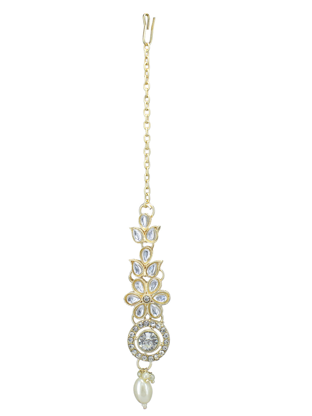 Kundan & Beads Floral Jewellery Set