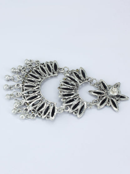 Floral Chandbaali Multi Layered Drop Earrings